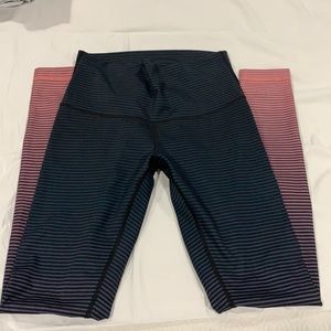 EUC Lululemon Wunder Under gradient legging